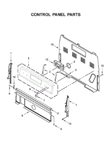 Control Panel Parts parts for Whirlpool Electric Range YWFC315S0JS0 from AppliancePartsPros.com