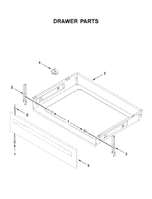 Drawer Parts parts for Whirlpool Electric Range YWFC315S0JW0 from AppliancePartsPros.com