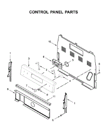 Control Panel Parts parts for Whirlpool Electric Range YWFE505W0JW0 from AppliancePartsPros.com