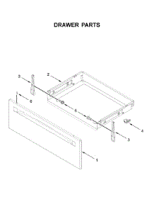 Drawer Parts parts for Whirlpool Electric Range YWFE505W0JW0 from AppliancePartsPros.com