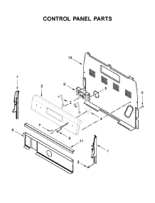 Control Panel Parts parts for Whirlpool Electric Range YWFE505W0JZ0 from AppliancePartsPros.com