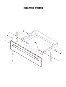 Drawer Parts parts for Whirlpool Electric Range YWFE510S0HW1 from AppliancePartsPros.com