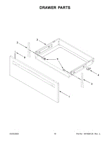 Drawer Parts parts for Whirlpool Electric Range YWFE515S0JB3 from AppliancePartsPros.com