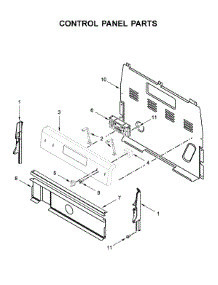 Control Panel Parts parts for Whirlpool Electric Range YWFE515S0JS0 from AppliancePartsPros.com