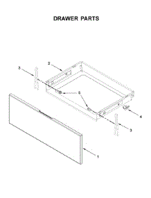 Drawer Parts parts for Whirlpool Electric Range YWFE515S0JS0 from AppliancePartsPros.com