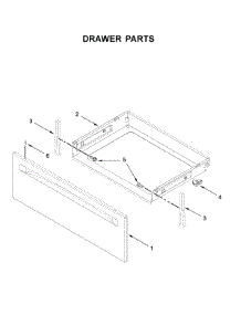 Drawer Parts parts for Whirlpool Electric Range YWFE515S0JW0 from AppliancePartsPros.com