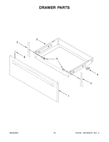 Drawer Parts parts for Whirlpool Electric Range YWFE515S0JW1 from AppliancePartsPros.com