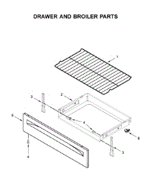 Drawer And Broiler Parts parts for Whirlpool Electric Range YWFE520S0FS2 from AppliancePartsPros.com