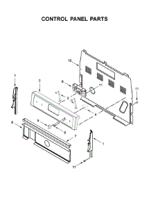 Control Panel Parts parts for Whirlpool Electric Range YWFE521S0HS1 from AppliancePartsPros.com
