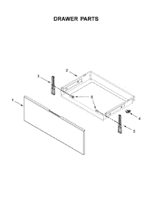 Drawer Parts parts for Whirlpool Electric Range YWFE521S0HS1 from AppliancePartsPros.com