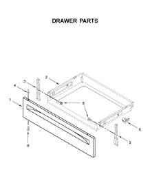 Drawer Parts parts for Whirlpool Electric Range YWFE521S0HW1 from AppliancePartsPros.com