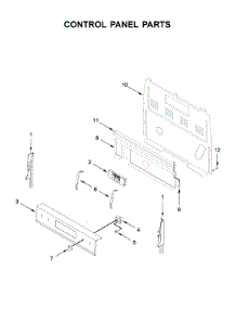 Control Panel Parts parts for Whirlpool Electric Range YWFE535S0JZ0 from AppliancePartsPros.com