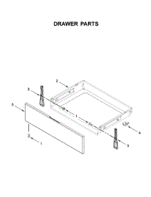 Drawer Parts parts for Whirlpool Electric Range YWFE535S0JZ0 from AppliancePartsPros.com