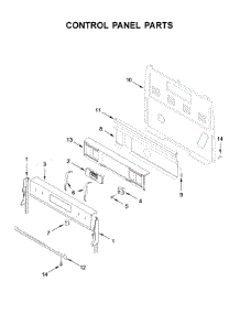 Control Panel Parts parts for Whirlpool Electric Range YWFE550S0HV1 from AppliancePartsPros.com