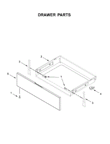 Drawer Parts parts for Whirlpool Electric Range YWFE550S0HZ1 from AppliancePartsPros.com