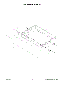 Drawer Parts parts for Whirlpool Electric Range YWFE550S0LV3 from AppliancePartsPros.com