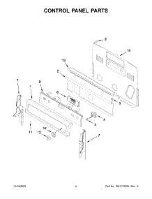 Control Panel Parts parts for Whirlpool Electric Range YWFE745H0FH6 from AppliancePartsPros.com