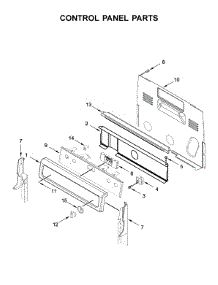 Control Panel Parts parts for Whirlpool Electric Range YWFE745H0FS2 from AppliancePartsPros.com