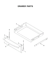 Drawer Parts parts for Whirlpool Electric Range YWFE745H0FS2 from AppliancePartsPros.com