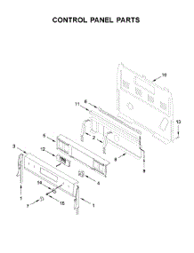 Control Panel Parts parts for Whirlpool Electric Range YWFE775H0HB1 from AppliancePartsPros.com