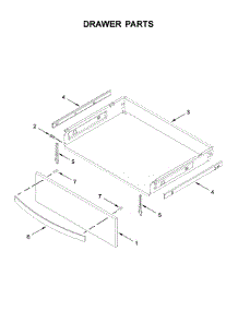 Drawer Parts parts for Whirlpool Electric Range YWFE775H0HB1 from AppliancePartsPros.com