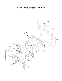 Control Panel Parts parts for Whirlpool Electric Range YWFE775H0HW1 from AppliancePartsPros.com
