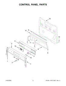 Control Panel Parts parts for Whirlpool Electric Range YWFE775H0HW5 from AppliancePartsPros.com