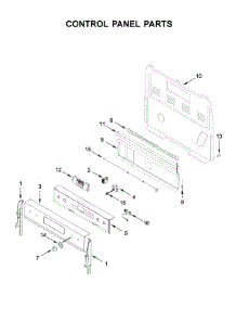 Control Panel Parts parts for Whirlpool Electric Range YWFE975H0HV1 from AppliancePartsPros.com
