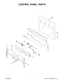 Control Panel Parts parts for Whirlpool Electric Range YWFE975H0HV4 from AppliancePartsPros.com