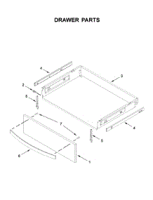 Drawer Parts parts for Whirlpool Electric Range YWFE975H0HZ1 from AppliancePartsPros.com