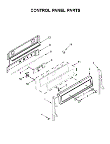 Control Panel Parts parts for Whirlpool Electric Range YWGE745C0FH1 from AppliancePartsPros.com