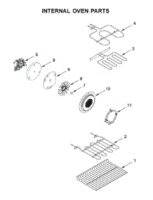 Internal Oven Parts parts for Whirlpool Electric Range YWGE745C0FH1 from AppliancePartsPros.com