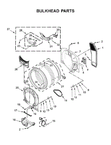 Bulkhead Parts parts for Whirlpool Dryer YWHD560CHW2 from AppliancePartsPros.com