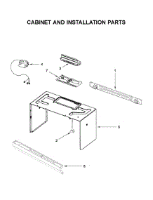 Cabinet And Installation Parts parts for Whirlpool Microwave/Hood Combo YWMH31017HB3 from AppliancePartsPros.com