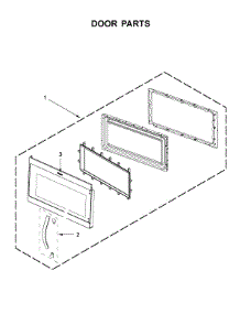 Door Parts parts for Whirlpool Microwave/Hood Combo YWMH31017HS2 from AppliancePartsPros.com