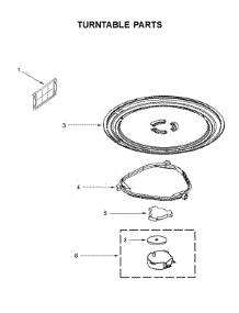 Turntable Parts parts for Whirlpool Microwave/Hood Combo YWMH31017HS2 from AppliancePartsPros.com