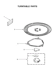 Turntable Parts parts for Whirlpool Microwave/Hood Combo YWMH31017HW3 from AppliancePartsPros.com