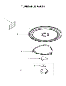 Turntable Parts parts for Whirlpool Microwave/Hood Combo YWMH31017HZ2 from AppliancePartsPros.com