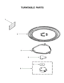 Turntable Parts parts for Whirlpool Microwave/Hood Combo YWMH31017HZ3 from AppliancePartsPros.com