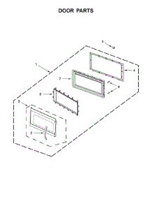 Door Parts parts for Whirlpool Microwave/Hood Combo YWMH53521HV0 from AppliancePartsPros.com
