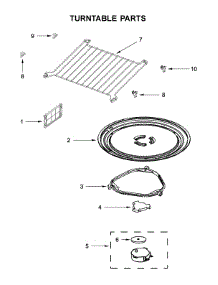 Turntable Parts parts for Whirlpool Microwave/Hood Combo YWMH53521HV4 from AppliancePartsPros.com