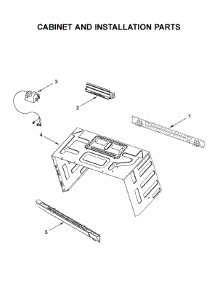 Cabinet And Installation Parts parts for Whirlpool Microwave/Hood Combo YWMH53521HW4 from AppliancePartsPros.com