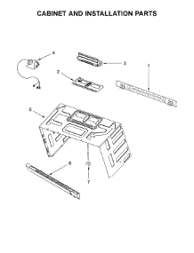 Cabinet And Installation Parts parts for Whirlpool Microwave/Hood Combo YWMH53521HZ0 from AppliancePartsPros.com