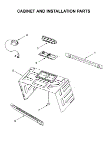 Cabinet And Installation Parts parts for Whirlpool Microwave/Hood Combo YWMH53521HZ3 from AppliancePartsPros.com
