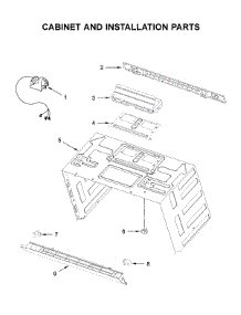 Cabinet And Installation Parts parts for Whirlpool Microwave/Hood Combo YWMH54521JV0 from AppliancePartsPros.com