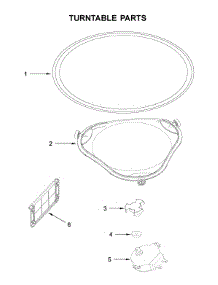 Turntable Parts parts for Whirlpool Microwave/Hood Combo YWMH54521JZ0 from AppliancePartsPros.com