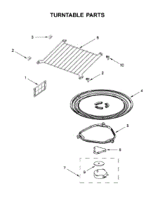 Turntable Parts parts for Whirlpool Microwave/Hood Combo YWMH75021HZ2 from AppliancePartsPros.com