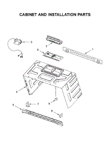 Cabinet And Installation Parts parts for Whirlpool Microwave/Hood Combo YWMH75021HZ2 from AppliancePartsPros.com