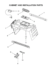 Cabinet And Installation Parts parts for Whirlpool Microwave/Hood Combo YWMH76719CS4 from AppliancePartsPros.com