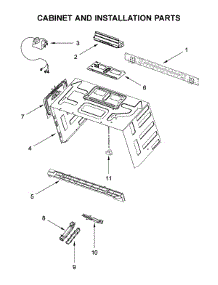 Cabinet And Installation Parts parts for Whirlpool Microwave/Hood Combo YWMH76719CZ3 from AppliancePartsPros.com